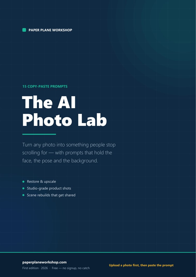The AI Photo Lab cover