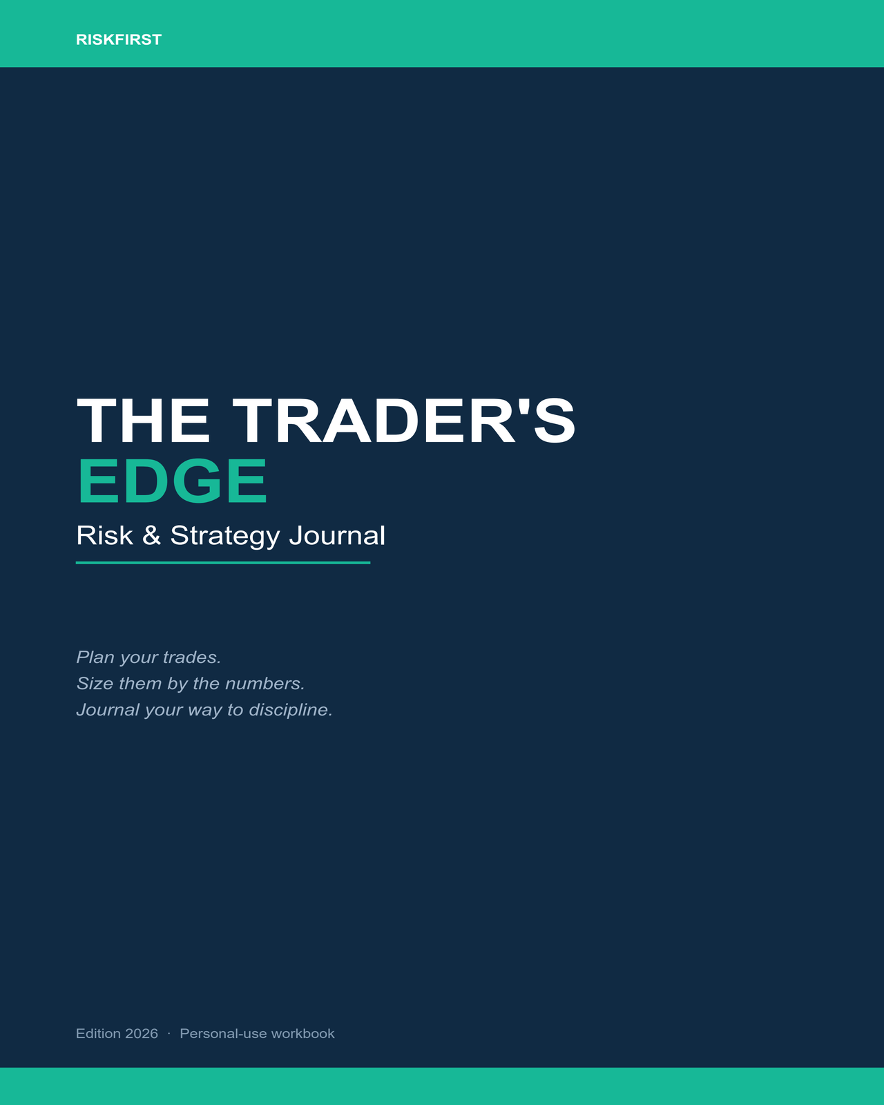 The Trader's Edge journal cover